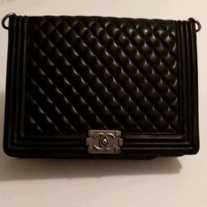 Channel Calfskin Boy Bag
